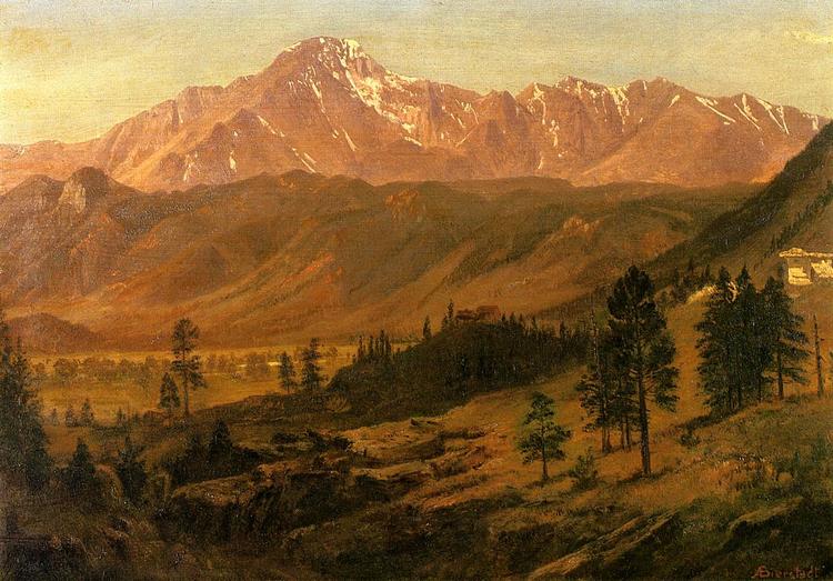 Albert Bierstadt Oil Painting Pikes Peak - Click Image to Close